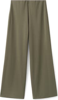 MANGO Pull-On Straight Leg Pants