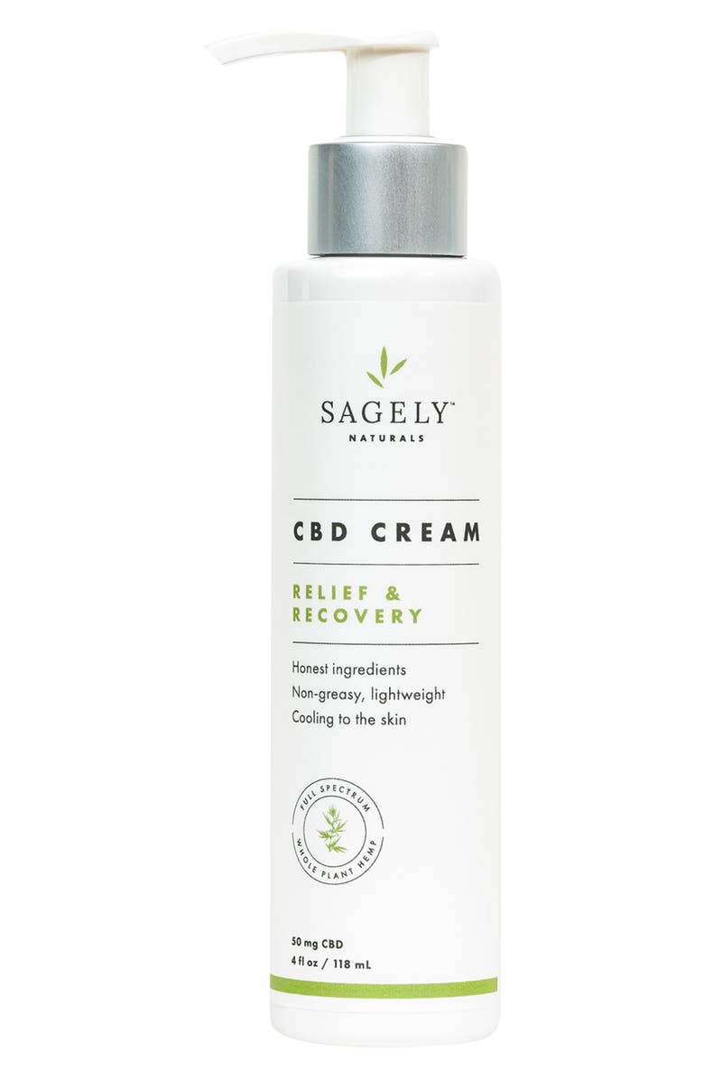 Sagely Naturals Relief & Recovery CBD Cream, Main, color, 