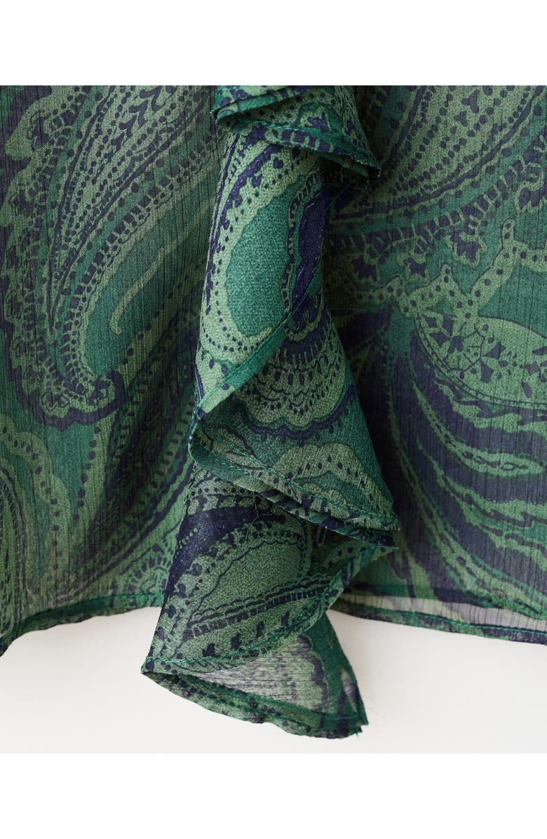 MANGO Paisley Scarf Neck Top, Alternate, color, 