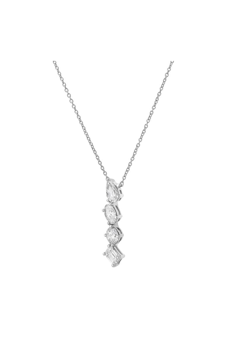 LuvMyJewelry Nerisse 14K Gold Lab Grown Diamond Necklace - 0.75 Ct, Alternate, color, 14K White Gold