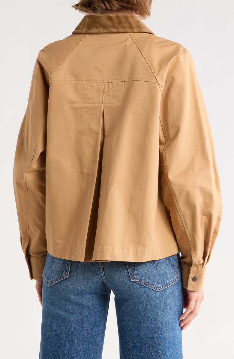 Melrose and Market Twill Barn Jacket, Alternate, color, Tan Tiger