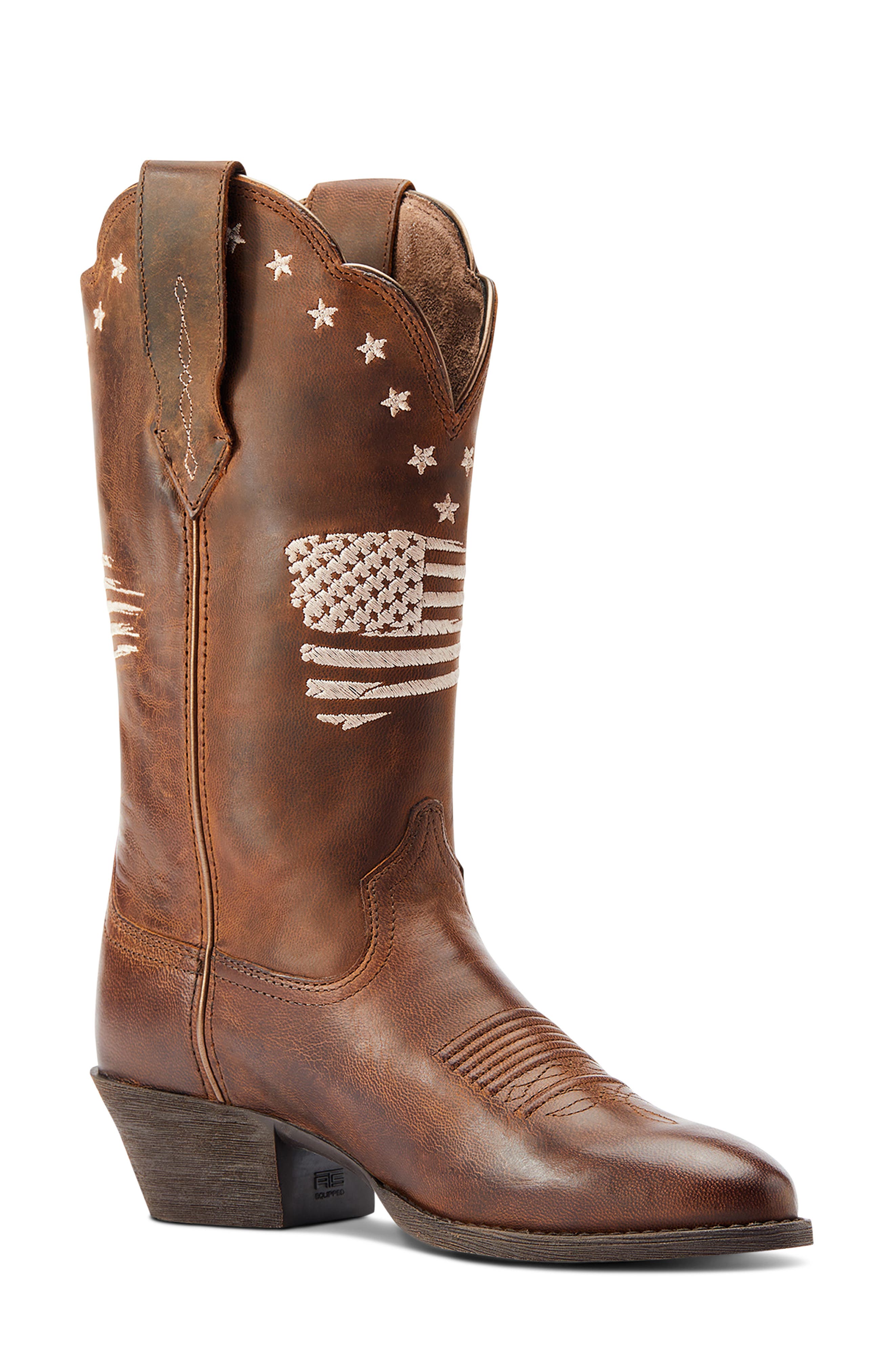 Ariat Heritage R-Toe Liberty Stretch Western Boot, Main, color, 