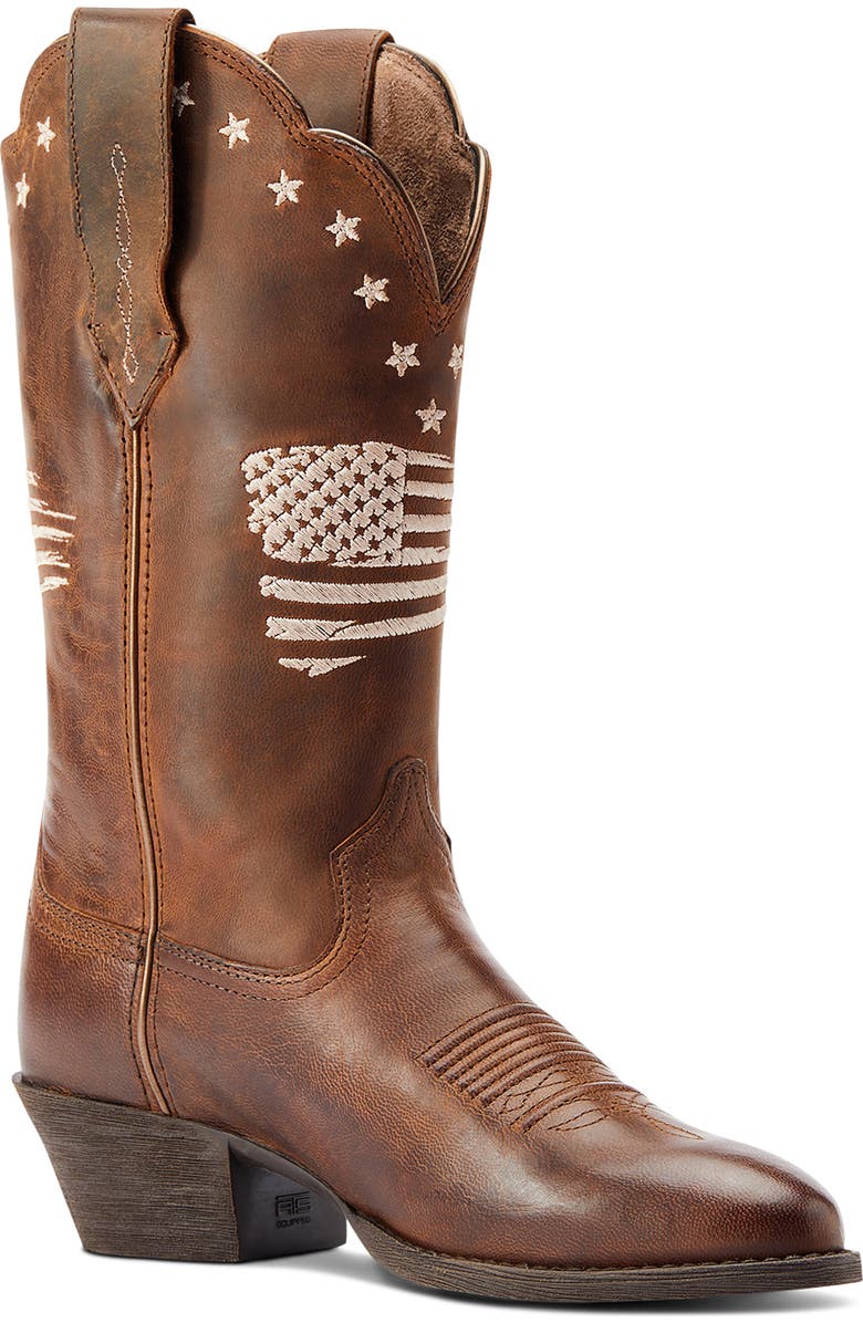 Ariat Heritage R-Toe Liberty Stretch Western Boot, Main, color,