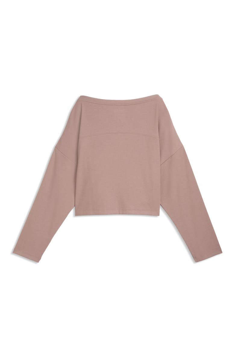 CLOUDSPUN Rib Slouch T-Shirt, Alternate, color, SANDSTONE
