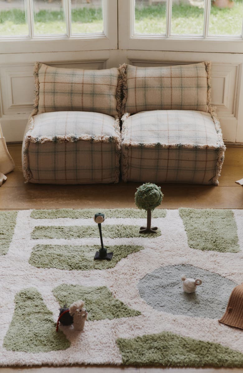 Lorena Canals Hyde Park Washable Cotton Blend Play Rug, Alternate, color, Green