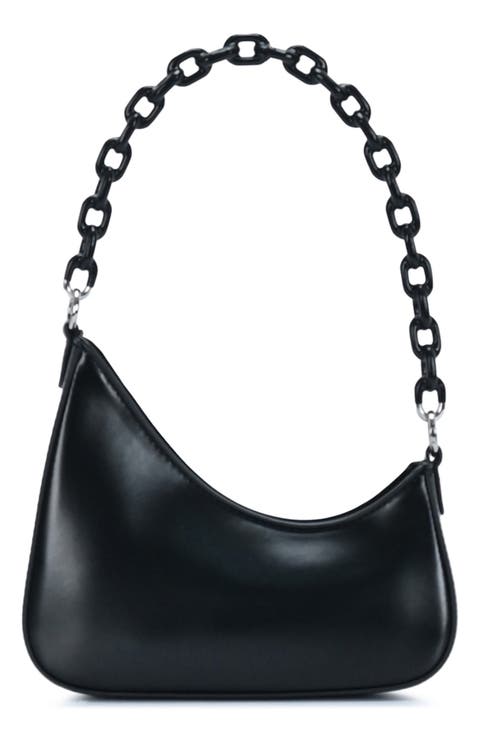 Chain Handle Asymmetric Shoulder Bag