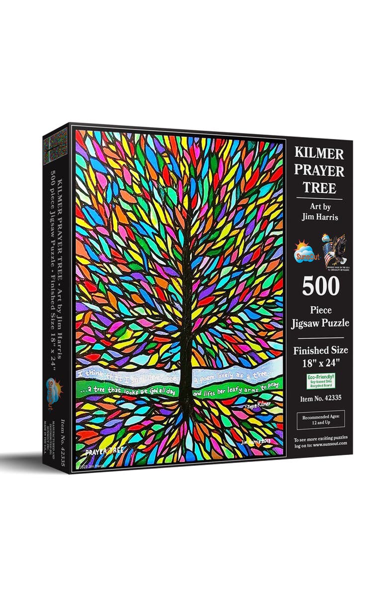 Sunsout Kilmer Prayer Tree 500 piece Jigsaw Puzzle for Adults, Main, color, Multicolor