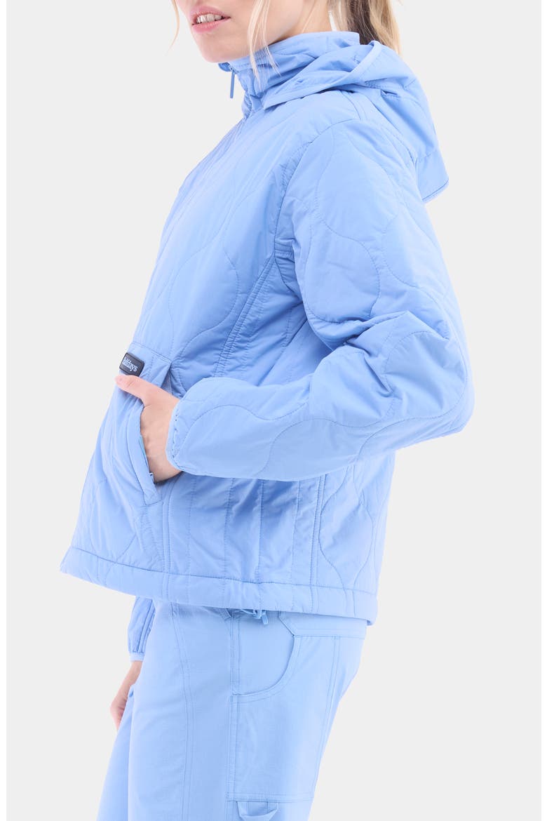 Bessie Water Resistant Packable Quilted Puffer Jacket, Alternate, color, FORGET ME NOT