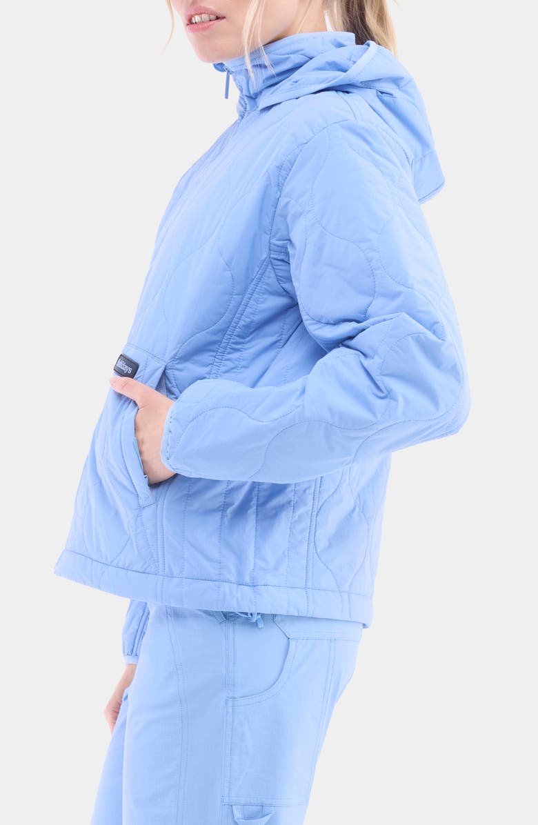 Halfdays Bessie Water Resistant Packable Quilted Puffer Jacket, Alternate, color, Forget Me Not
