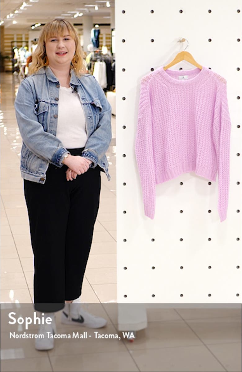 Loose Stitch Crewneck Pullover, sales video thumbnail