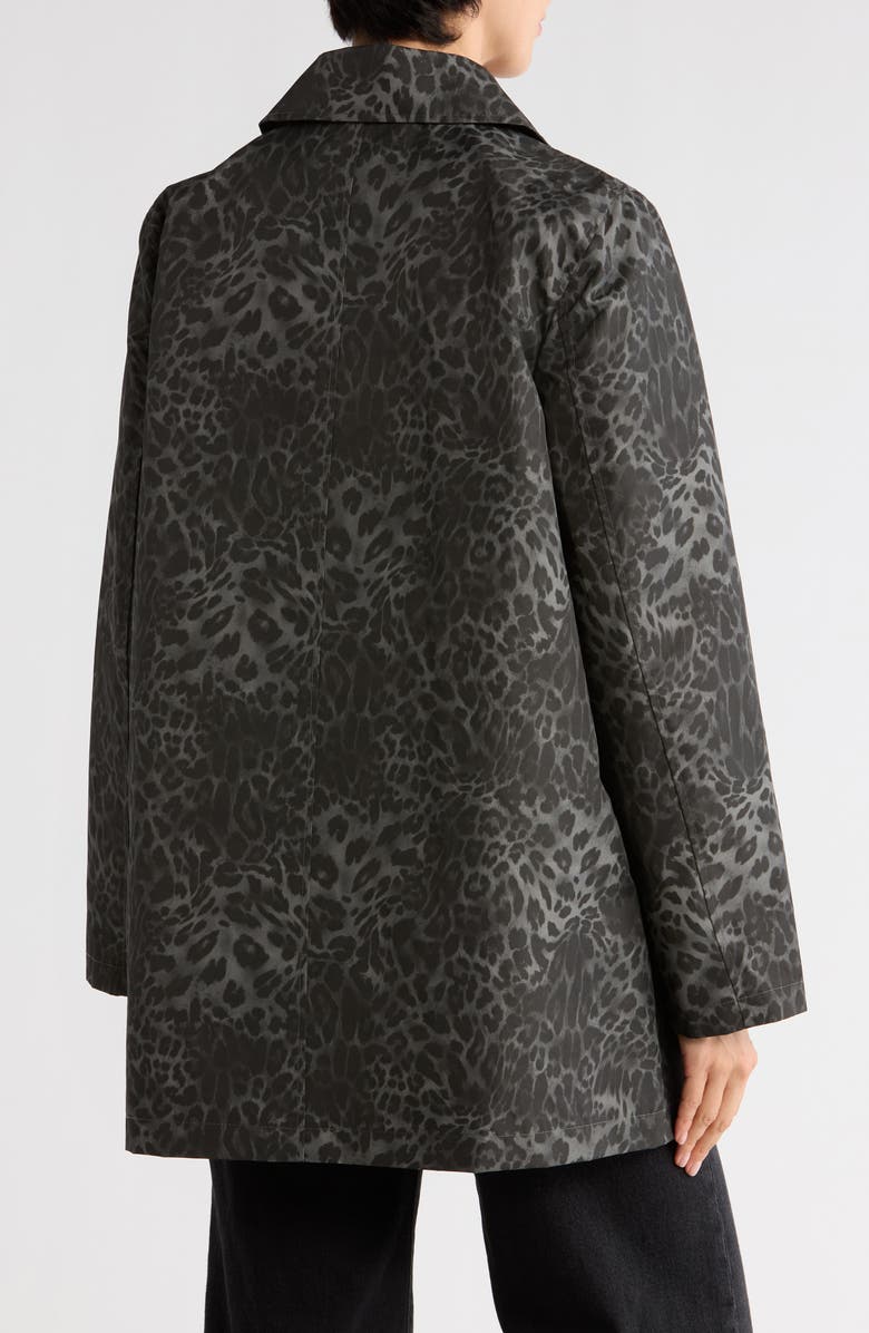 Bernardo Leopard Print Raincoat, Alternate, color, Leopard