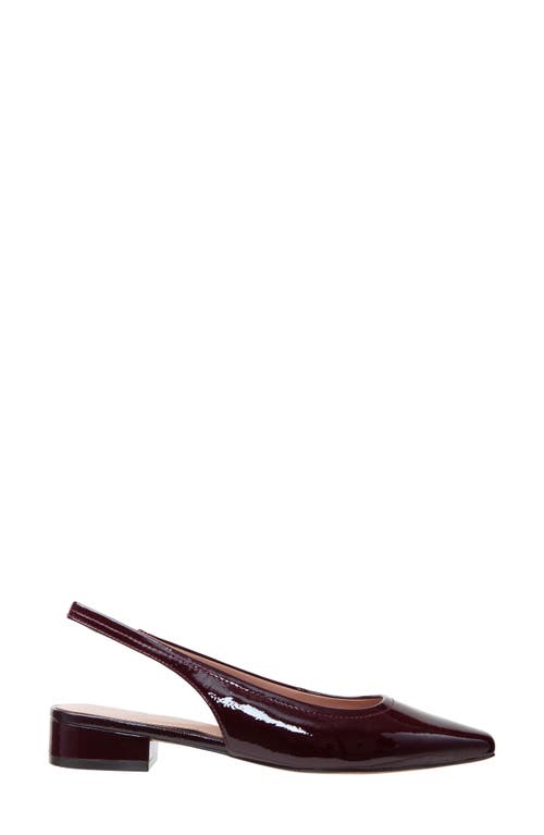 Linea Paolo Cielo Slingback Pump In Burgundy