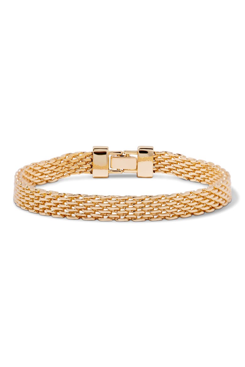 Layton Mesh Chain Anklet, Main, color, GOLD