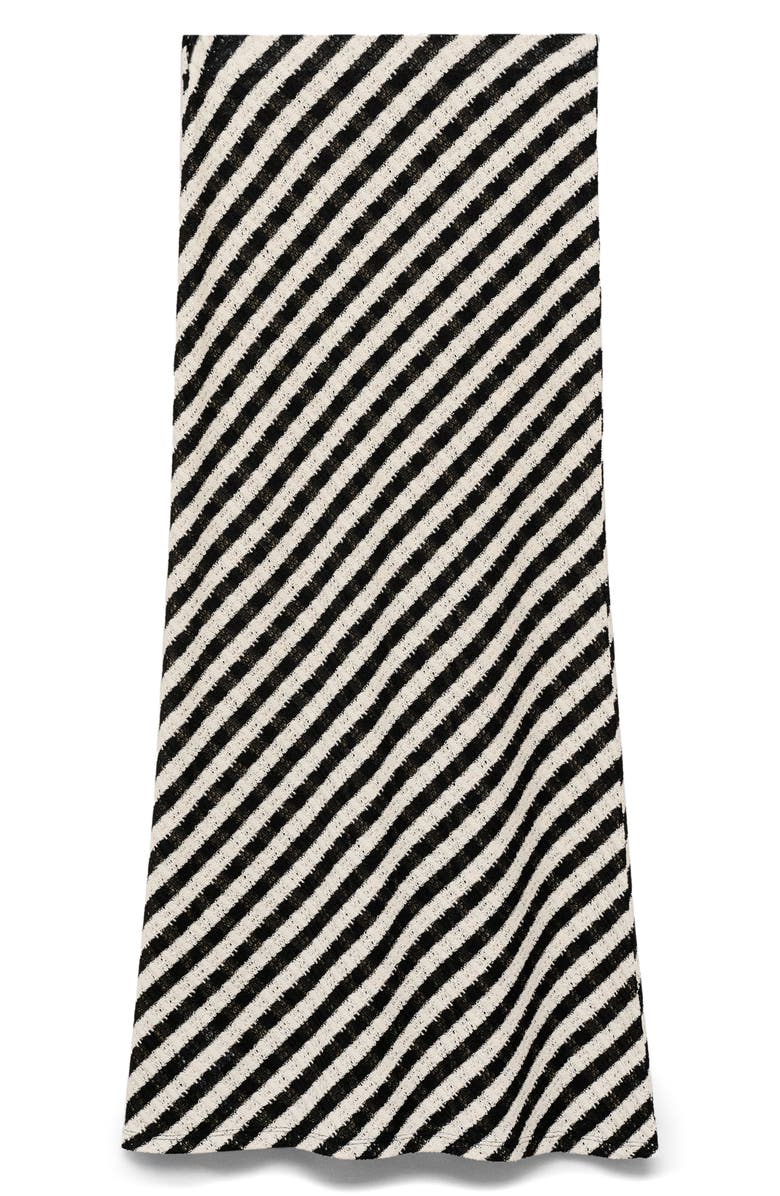 MANGO Stripe Maxi Sweater Skirt, Alternate, color, 