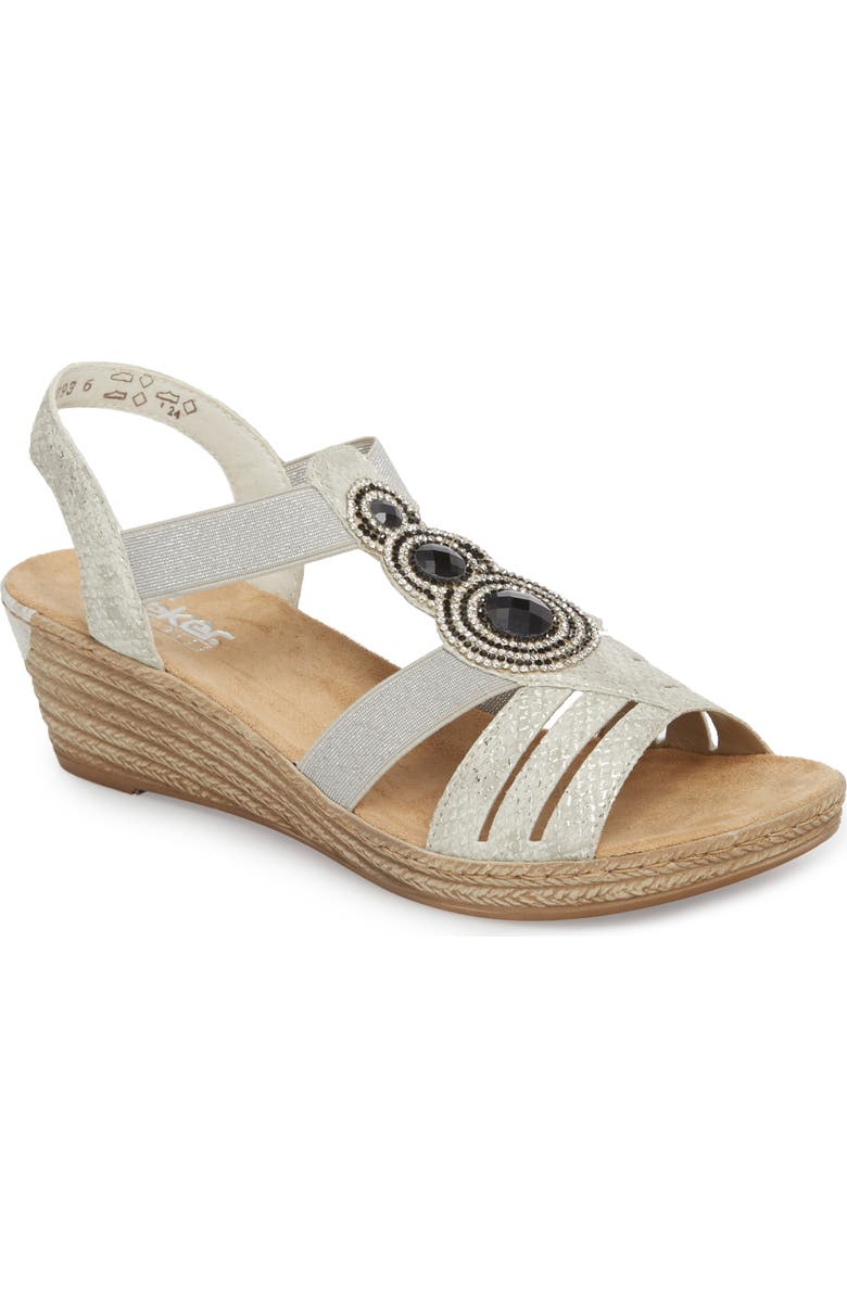Rieker Antistress Fanni Wedge Sandal, Main, color,