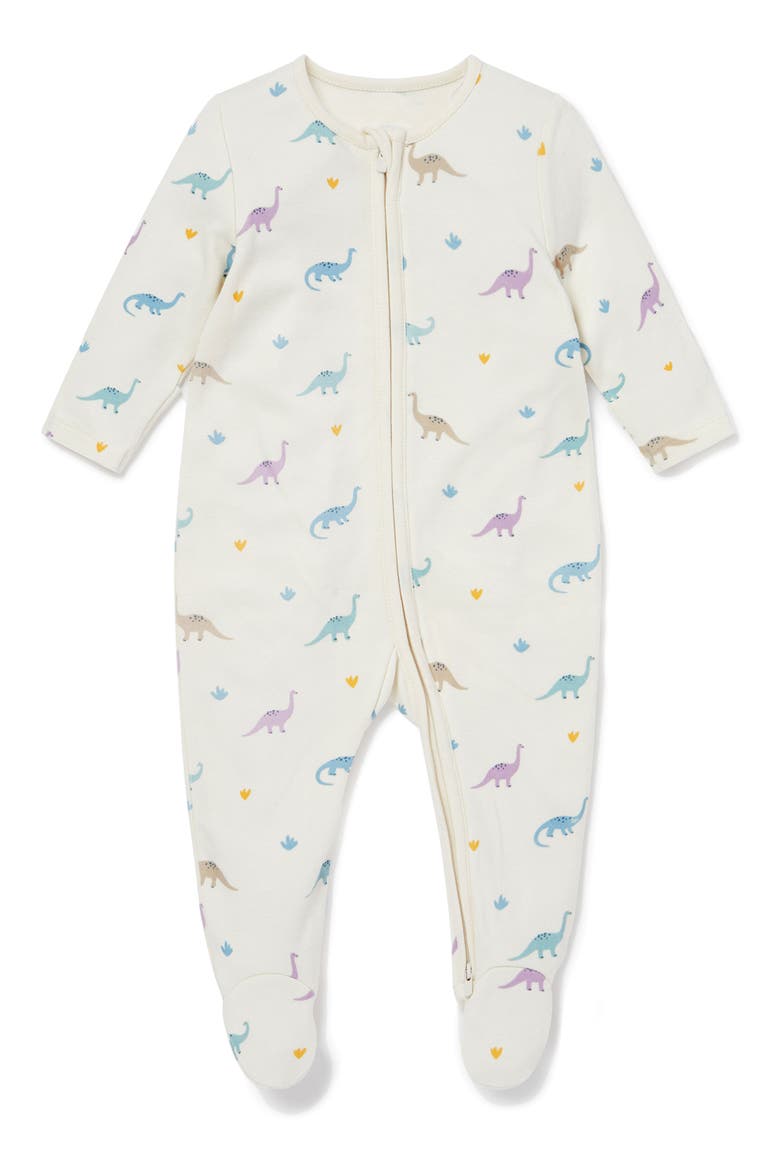 Clever Zip Footie, Main, color, DINO PRINT