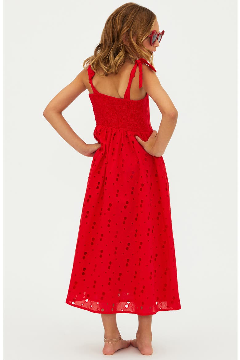 Kids' Little Cotton Eyelet Sundress, Alternate, color, CHERRY EYELET