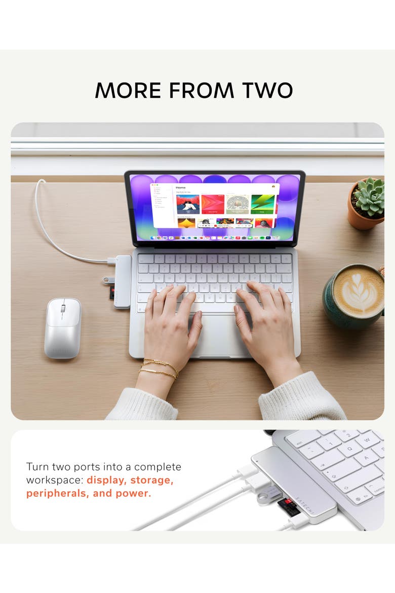 USB-C Snap Hub for MacBook Neo, Alternate, color, Silver
