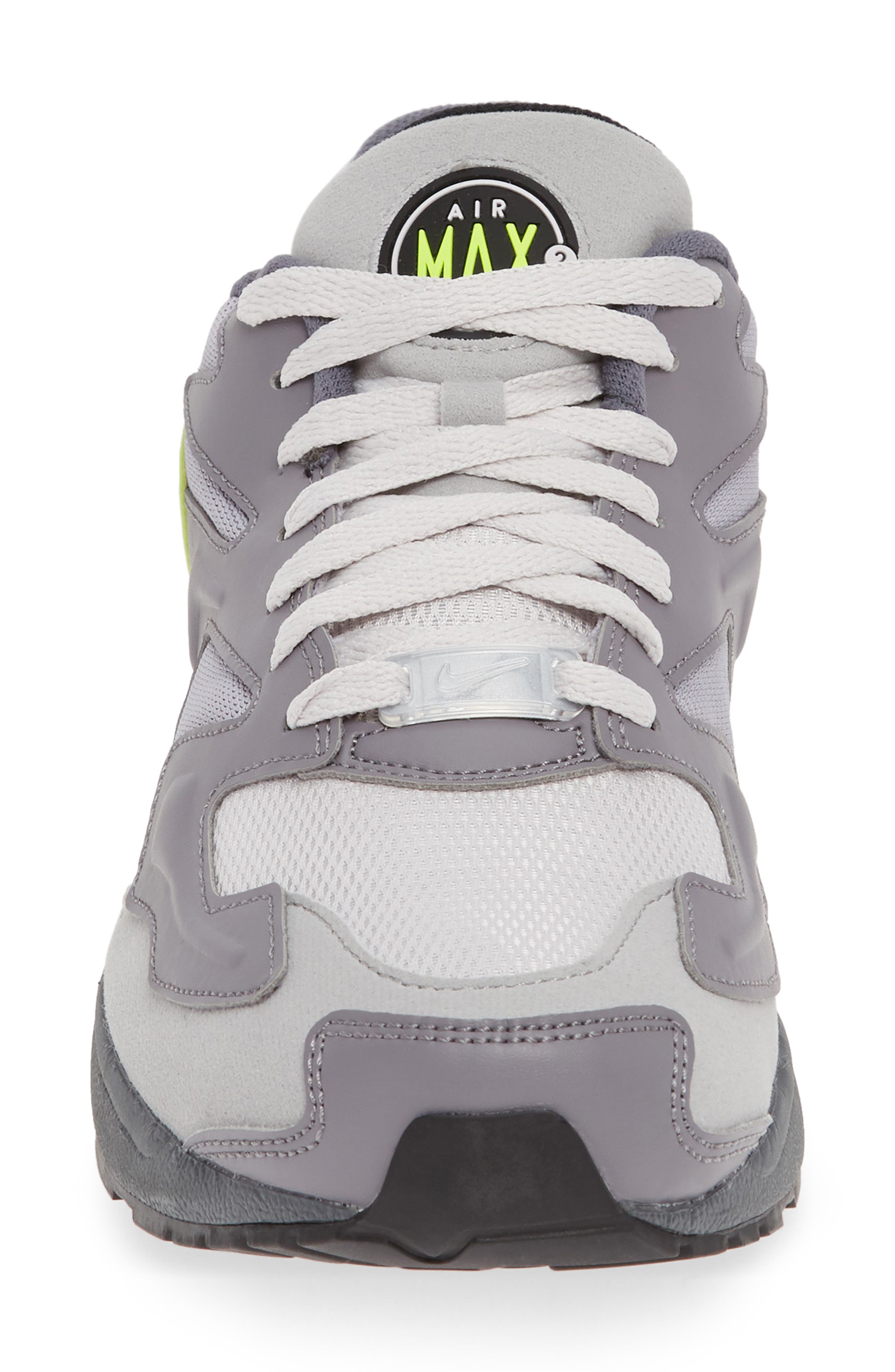 Air Max2 Light SD Sneaker, Alternate, color, GUNSMOKE/ VOLT/ VAST GREY