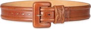 Sam Edelman Covered Buckle Faux Leather Belt