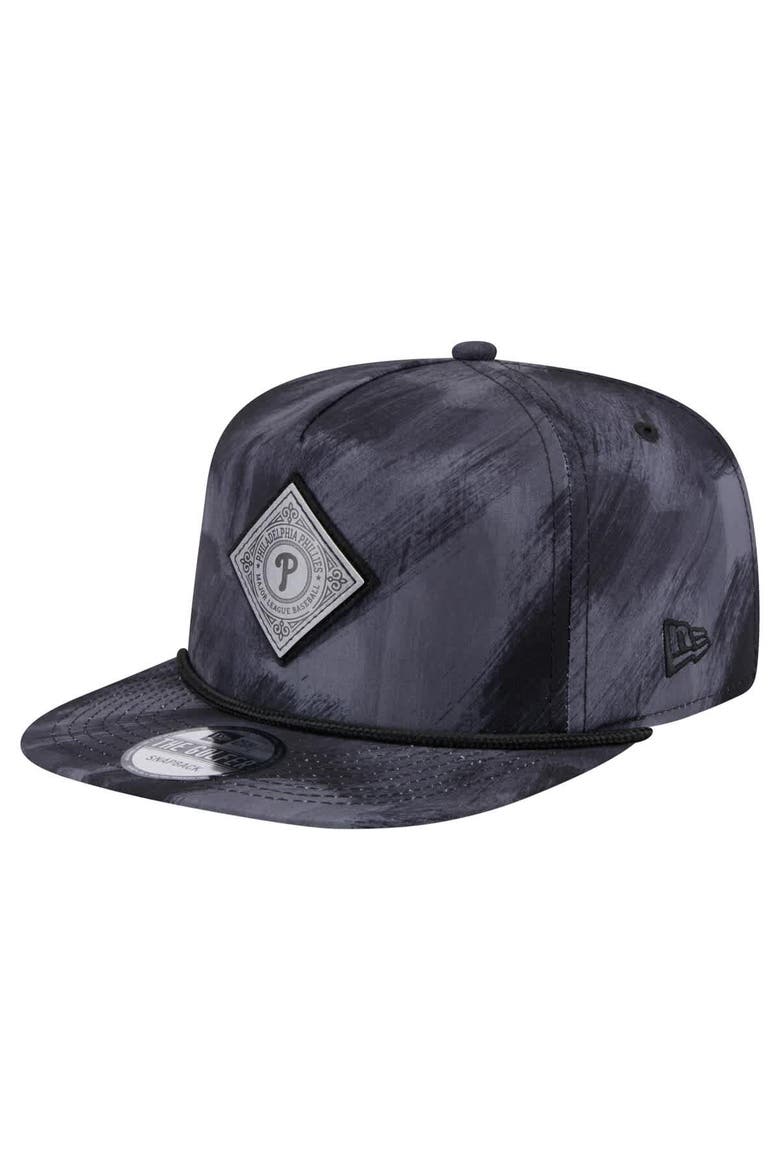 Men's New Era Navy Philadelphia Phillies Printed Golfer Snapback Hat, Main, color, Navy