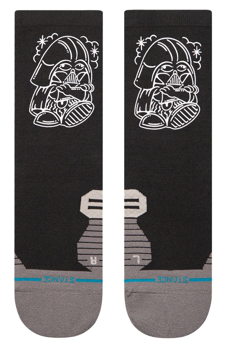Stance Dj Darth Light Crew Socks, Main, color, 