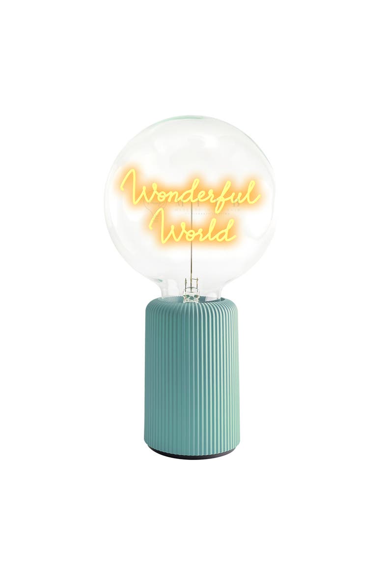 Wonderful World Portable Table Lamp, Main, color, Blue