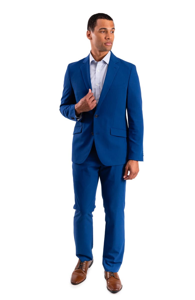 SAVILE ROW CO Bi-Stretch Solid 2-Piece Suit, Alternate, color, 