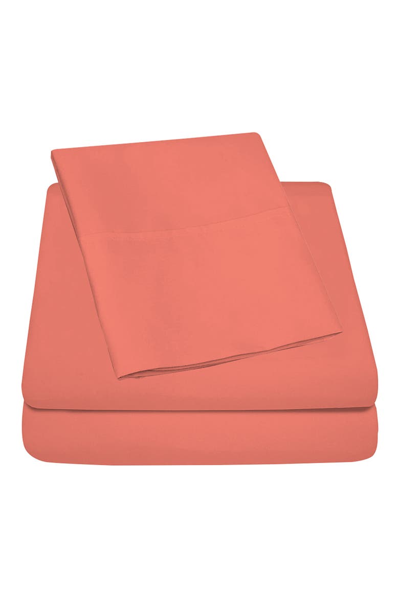 Deep Pocket Premium Bed Sheet Set, Main, color, ORANGE