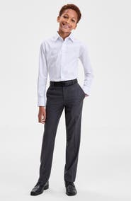 Tallia Kids' Purple Mini Dot Stretch Cotton Blend Dress Shirt