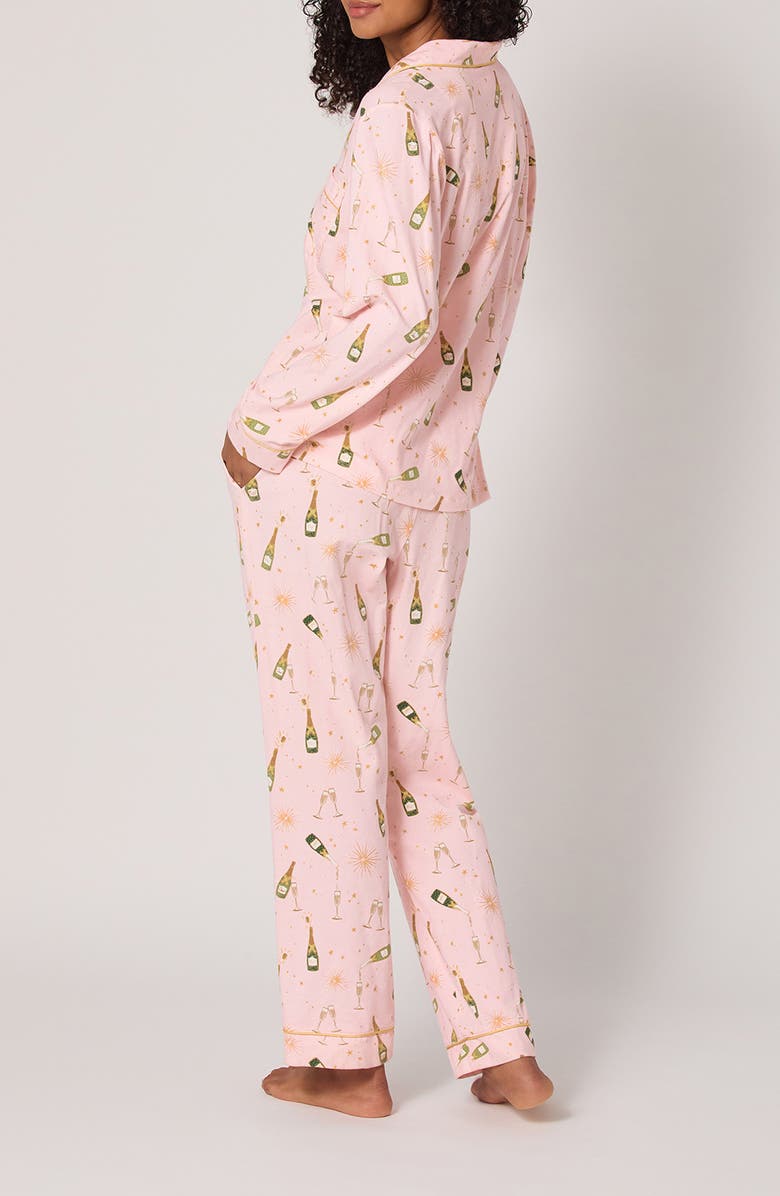 BedHead Pajamas Print Jersey Pajamas, Alternate, color, Pop Fizz Clink