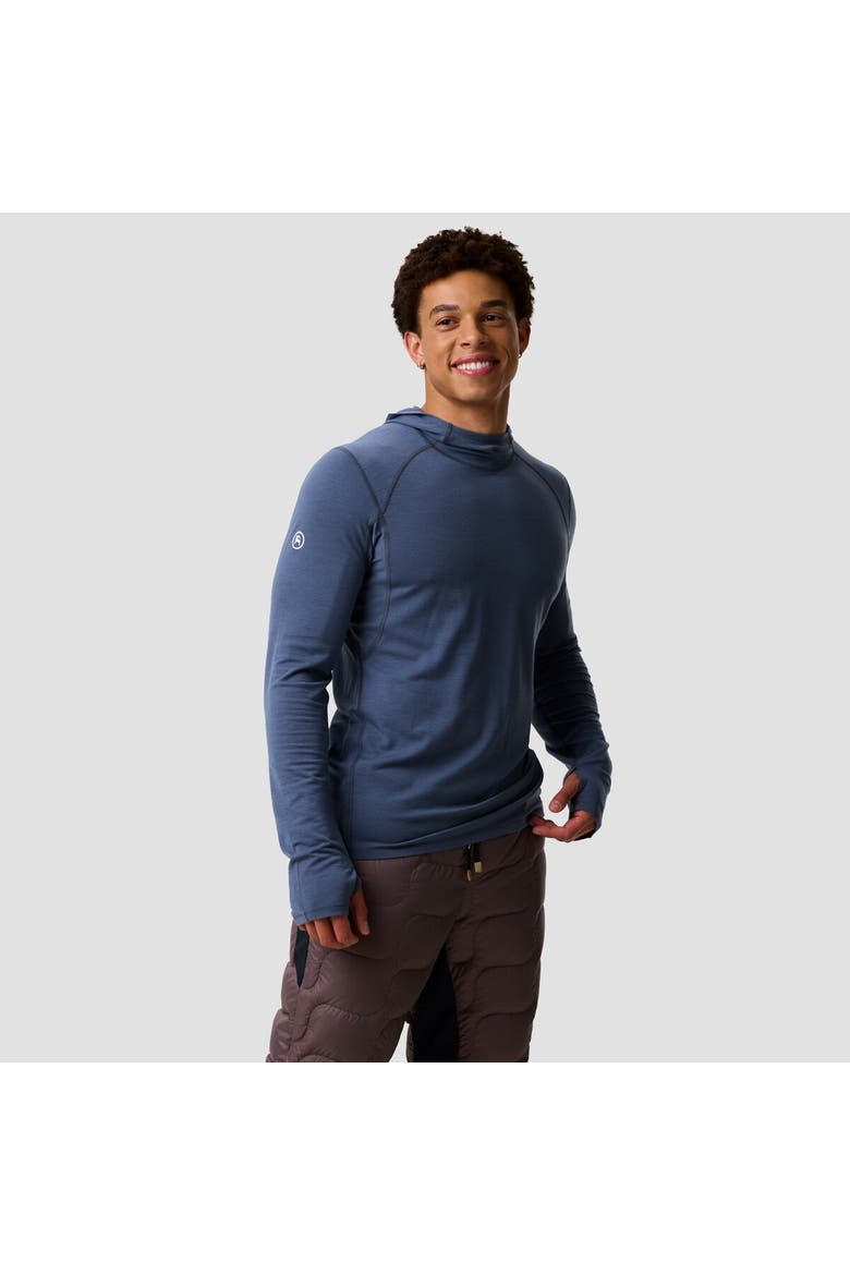 Cedars Rws Merino Lt-Wt Baselayer Hoodie - Men's, Main, color, Turbulence
