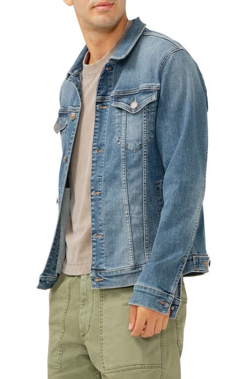 Shop Silver Jeans Co. Denim Trucker Jacket In Indigo