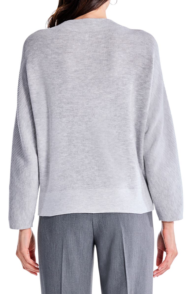 NIC+ZOE Shaker Stitch Funnel Neck Sweater, Alternate, color, 