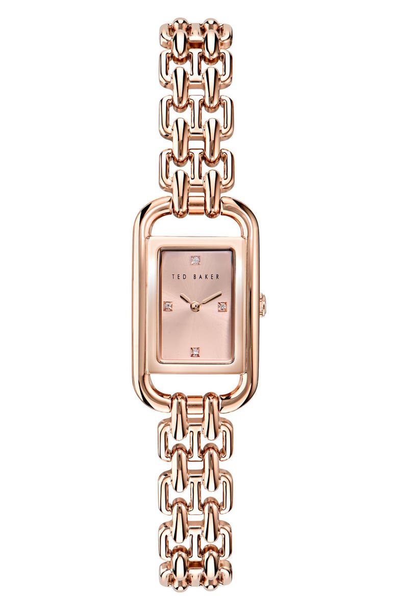 Ted Baker London Iconic Bracelet Watch, 8mm x 12mm, Main, color, 