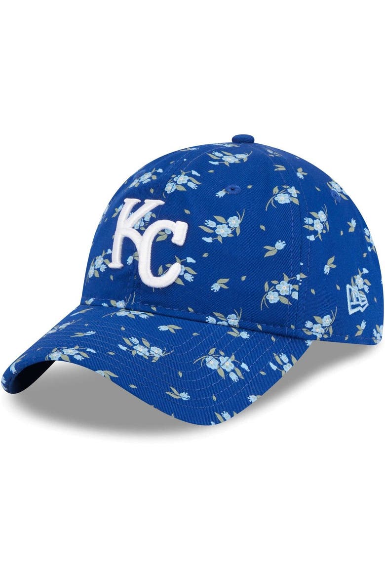 Youth New Era Royal Kansas City Royals Bloom 9TWENTY Adjustable Hat, Main, color, Royal
