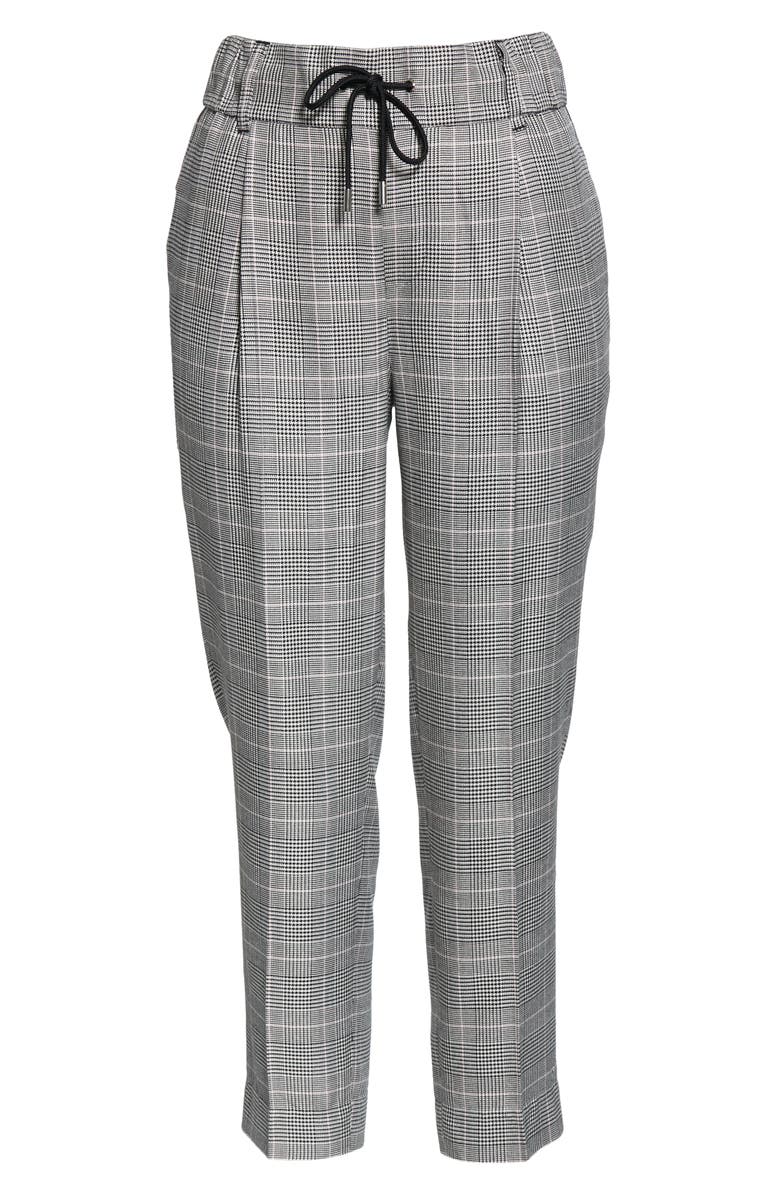 ATM Anthony Thomas Melillo Glen Plaid Crop Pants, Alternate, color, 
