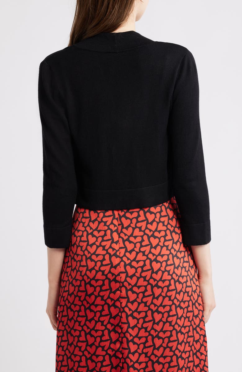 Eliza J Bolero Cardigan, Alternate, color, Black