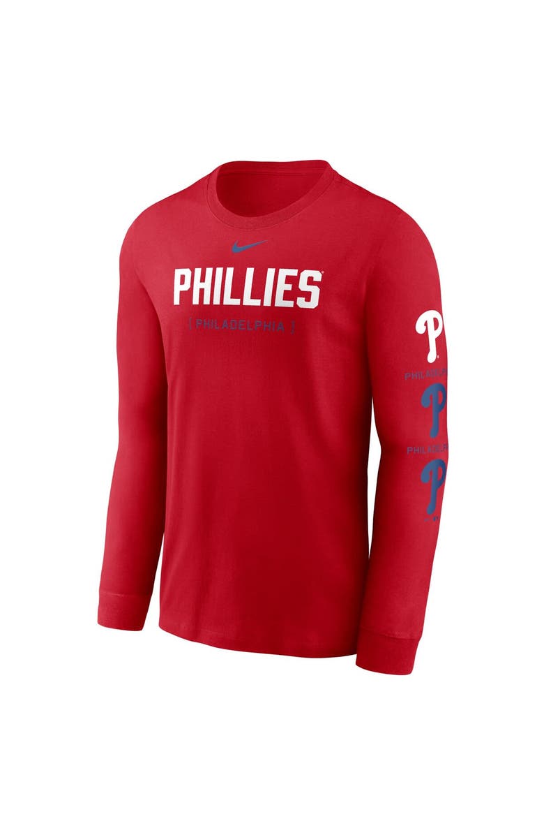 Nike Men's Nike Red Philadelphia Phillies Repeater Long Sleeve T-Shirt, Alternate, color, 