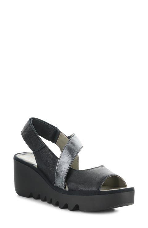 Basy Slingback Platform Wedge Sandal (Women)
