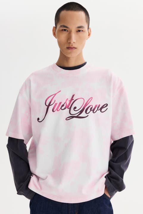 Oversized heat reactive printed t-shirt