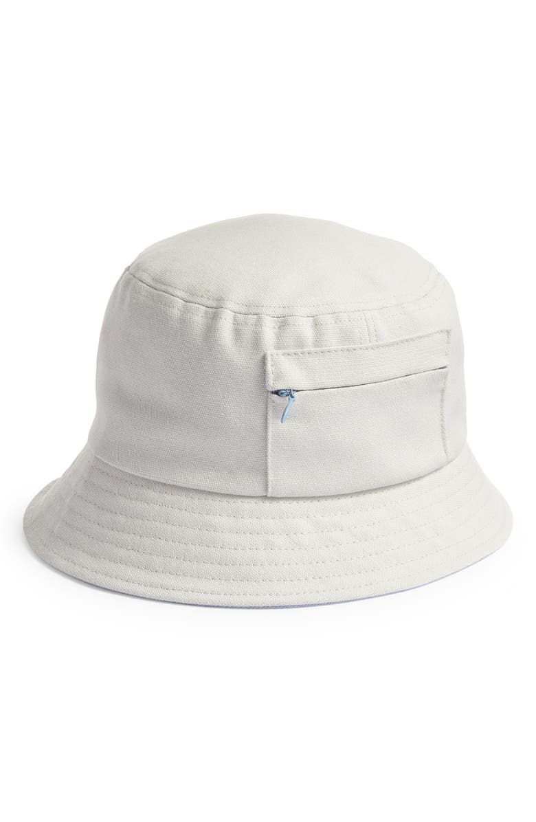 Open Edit Zip Pocket Bucket Hat, Main, color,