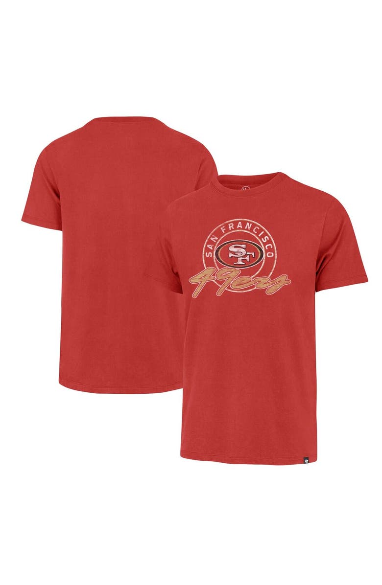 '47 Men's '47 Scarlet San Francisco 49ers Ringtone Franklin T-Shirt, Main, color, Scarlet