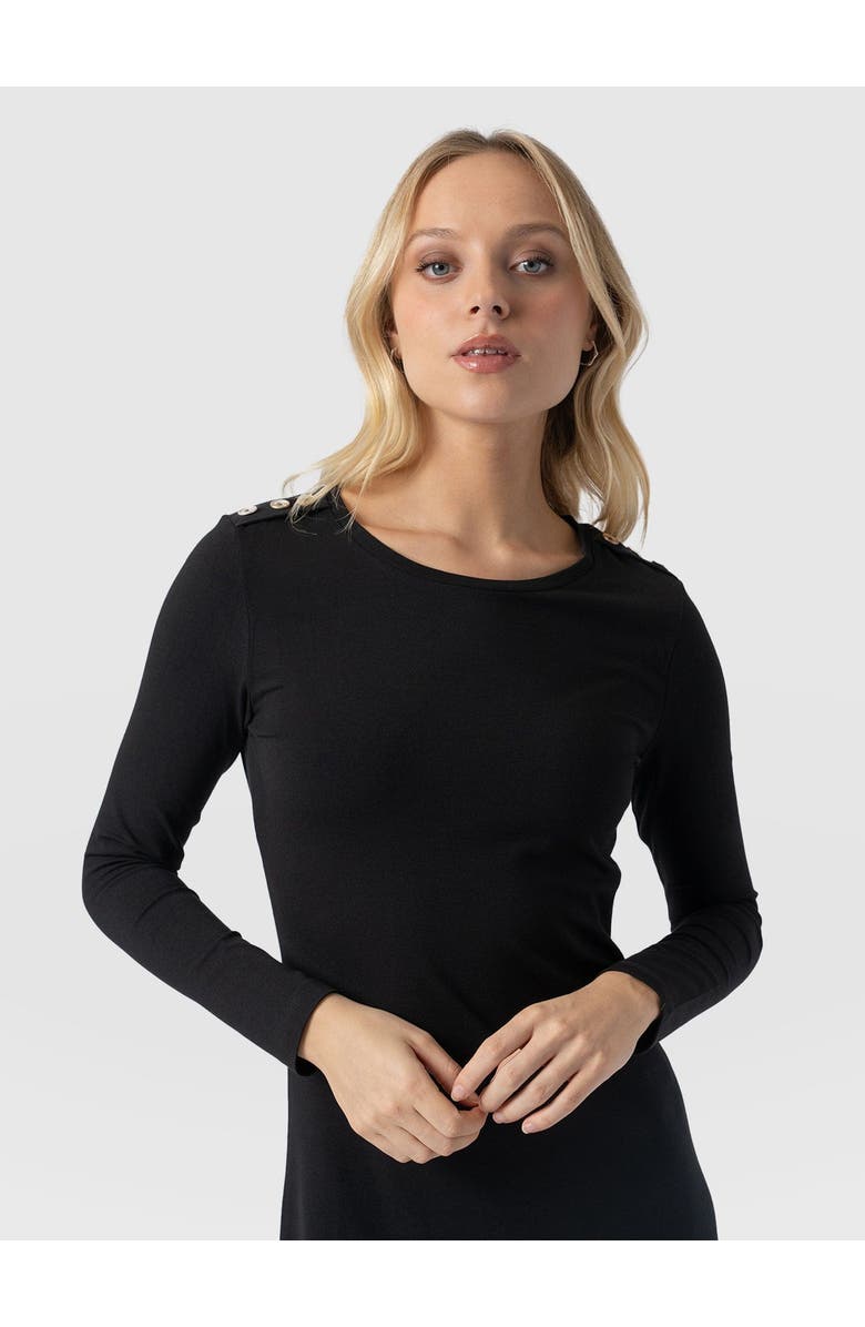 Saint + Sofia Runway Maxi Dress, Alternate, color, Black