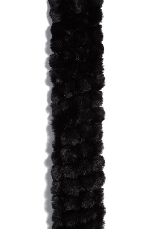 Pom Faux Fur Stole