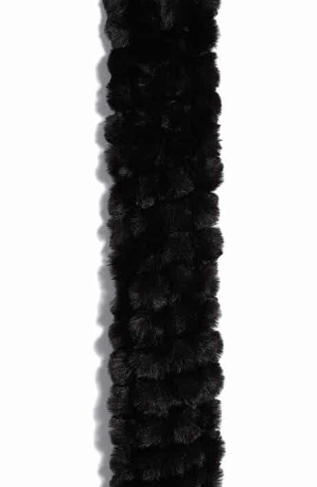 Pom Faux Fur Stole