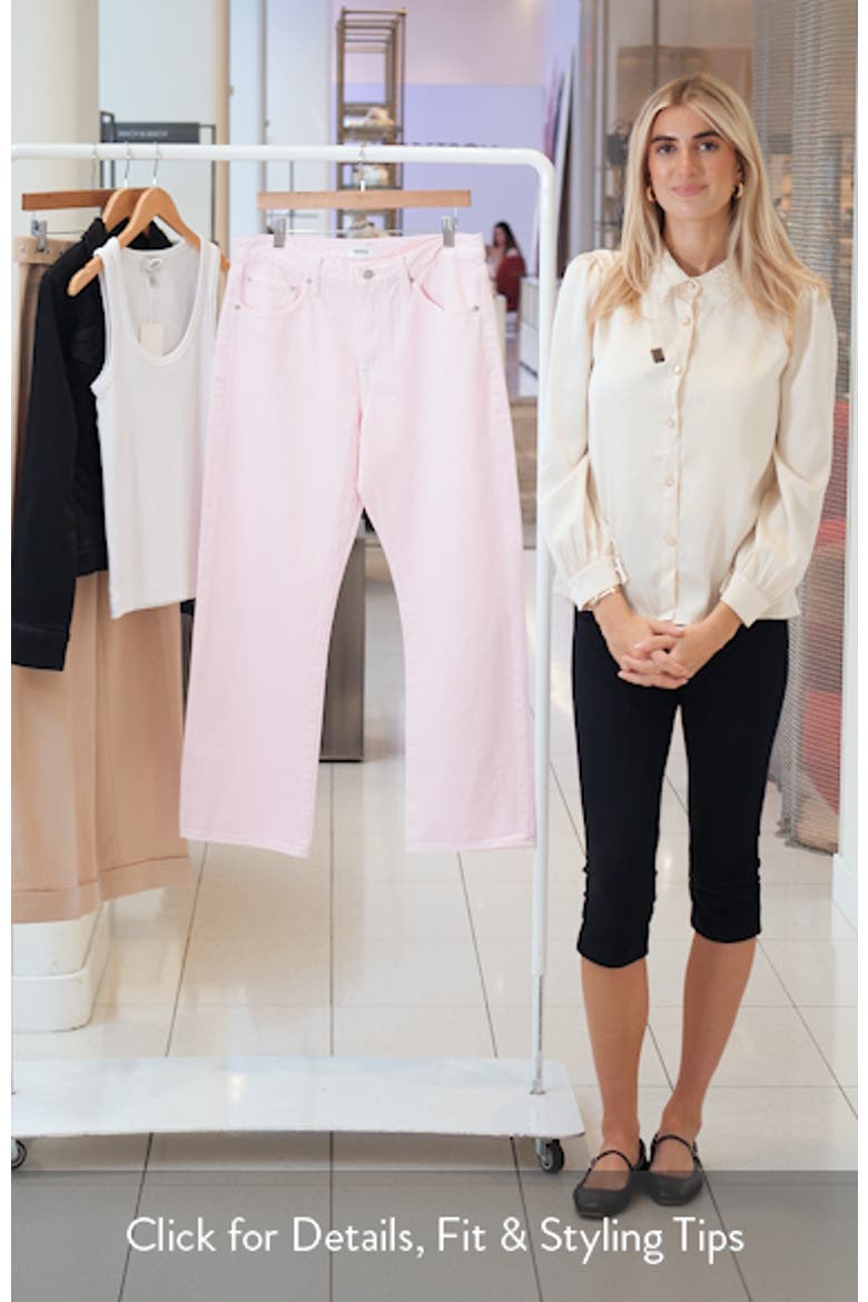Lexi Mid Rise Bowed Straight Leg Jeans video