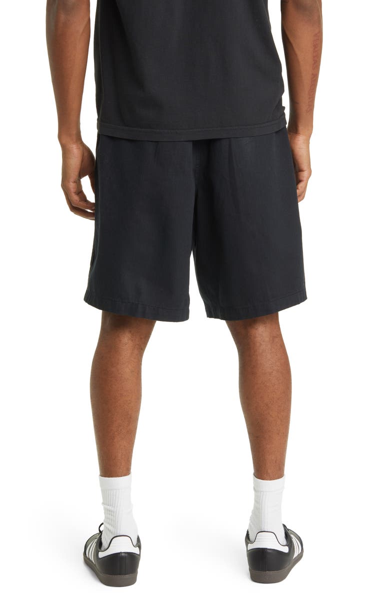 Obey Men's Easy Relaxed Cotton Twill Shorts, Alternate, color, Black