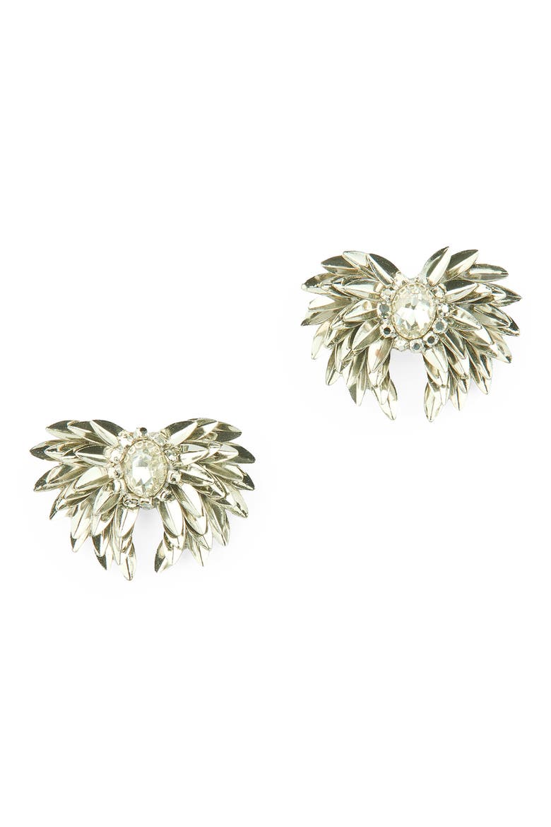 Ottie Earrings, Main, color, SILVER