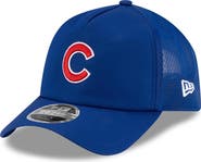 New Era Men's New Era Royal Chicago Cubs 2026 Batting Practice Apex 9FORTY Adjustable Trucker Hat